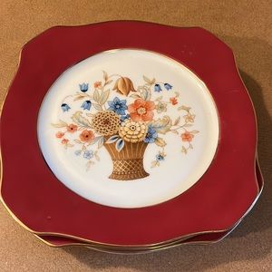 Bavaria Tirschenrcuth set of 4 German antique plates
